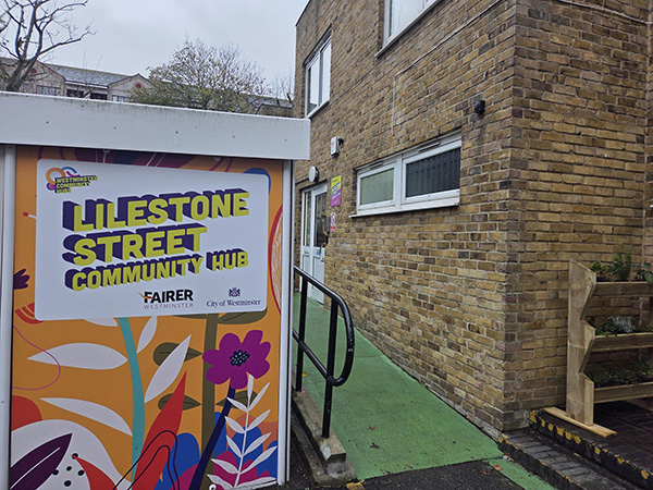 Photo of Lilestone Street Community Hub entrance.