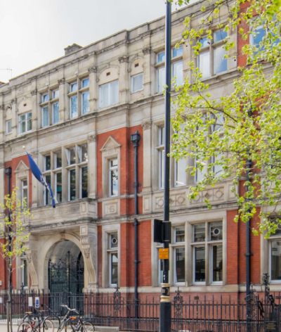 Photo of Victoria Library building.
